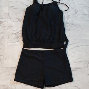 Holipick Women Plus Size 2 Piece Tankini Swimsuit Tummy Control Blouson